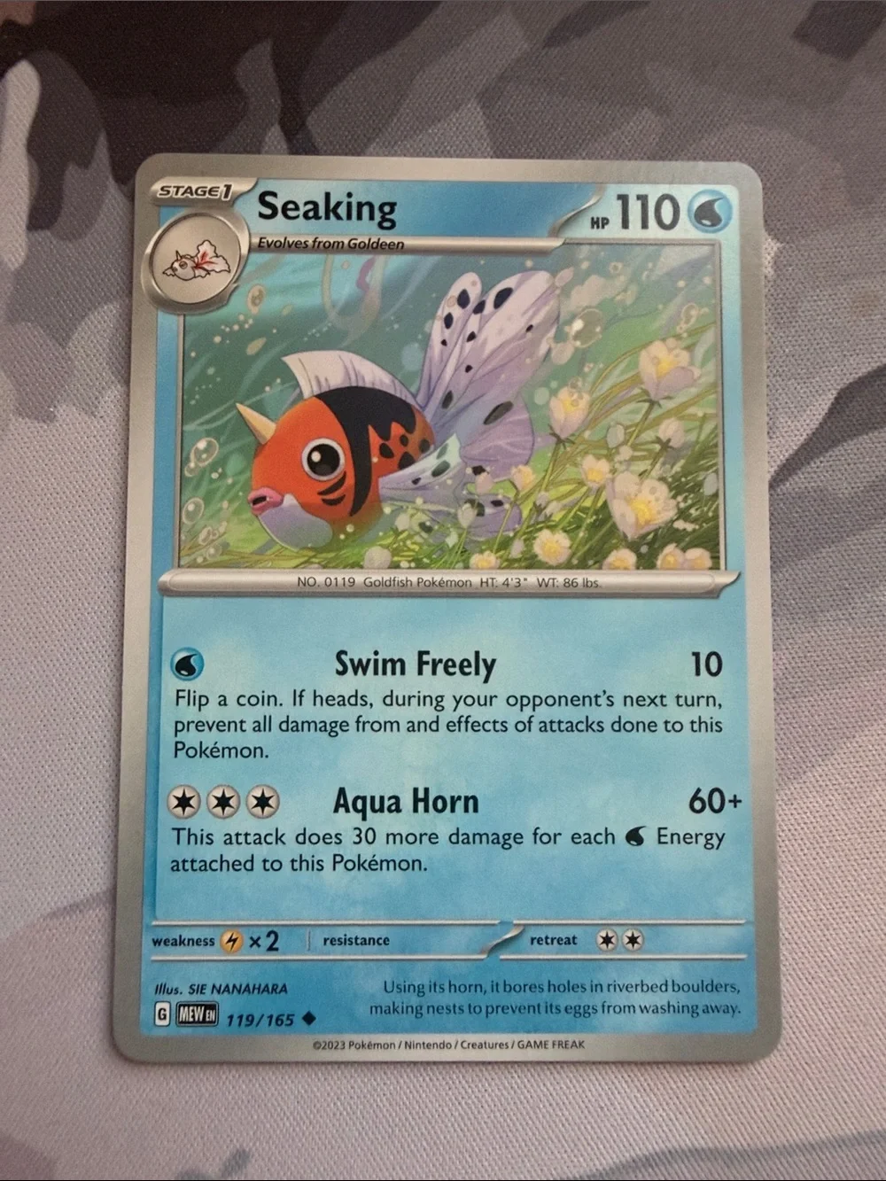 Goldeen & Seaking Evolution Collection Lot | 3 Pokémon Cards | ✨5/$25✨